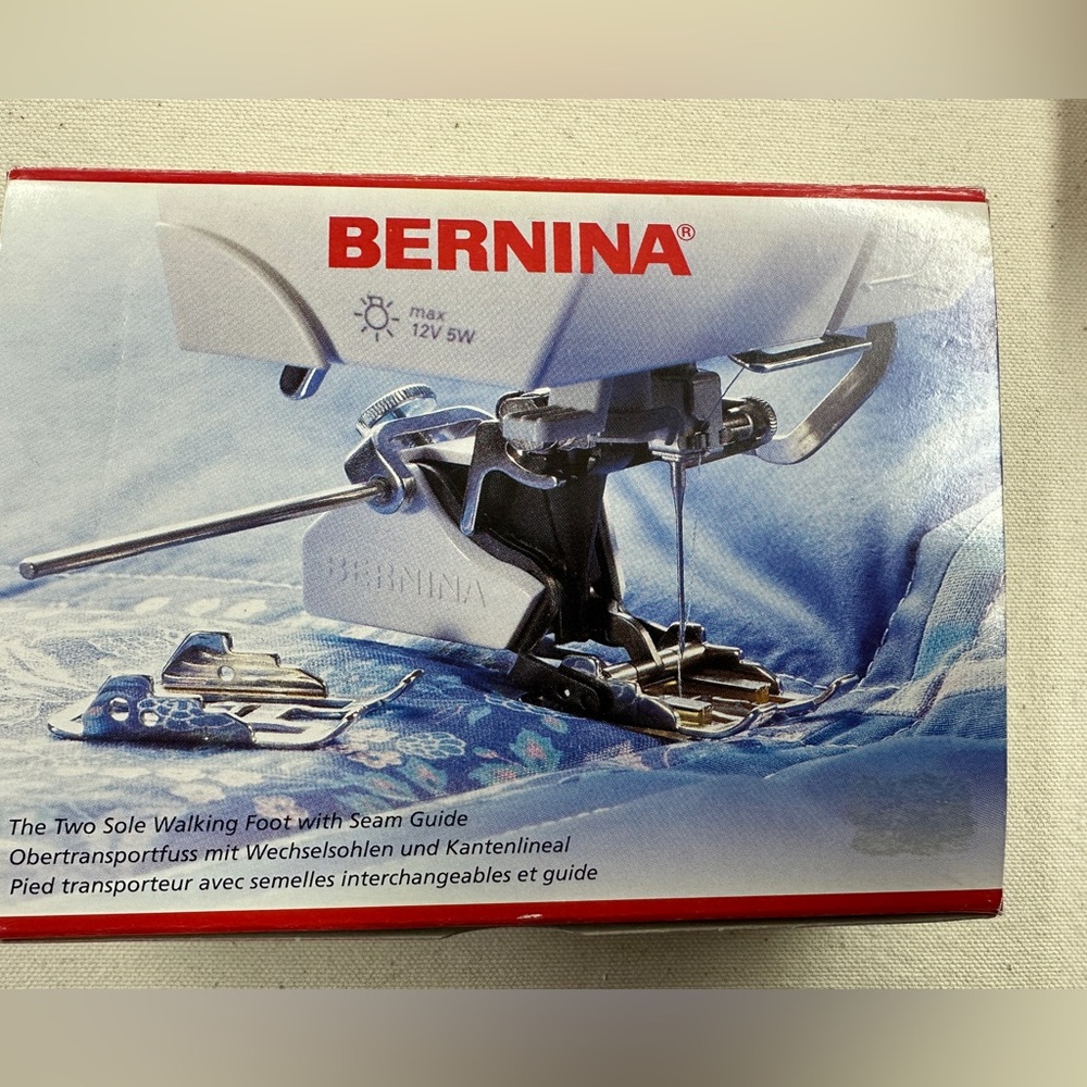 Bernina Two Sole Walking Foot with Seam Guide